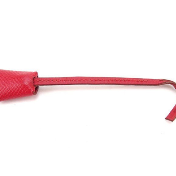 Hermes Mini Crochette Red Silver Woman Authentic Used - Picture 4 of 5